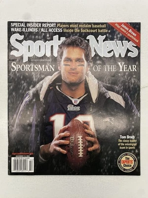 2004 Sporting News Dec 13 Tom Brady Sportsman Of The Year Newsstand High Grade - Image 1 of 4