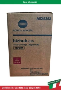 TNP-27M Konica Minolta Bizhub C25 Cartuccia del Toner Magenta - Afbeelding 1 van 4