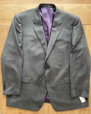 JV Jack Victor Reflex Stretch Sport Jacket Mens Size 54L Gray Wool Blend Blazer - image 1 of 4