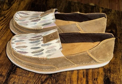 Ariat Cruiser Watercolor Feather Women’s Size 10B 10033933 Slip On Shoes Loafers - Image 1 of 4