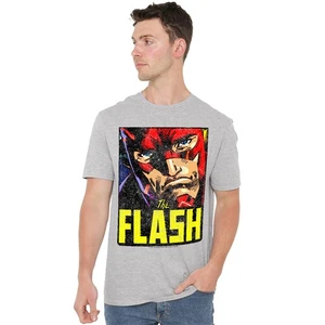 The Flash Comic Panel Unisex T-Shirt S-5XL, Athletic Heather - Bild 1 von 6