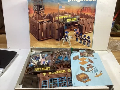 Playmobil Western Fort Bravo Set 3773 With Box & Manual - Soldiers, Civil War - Image 1 of 4