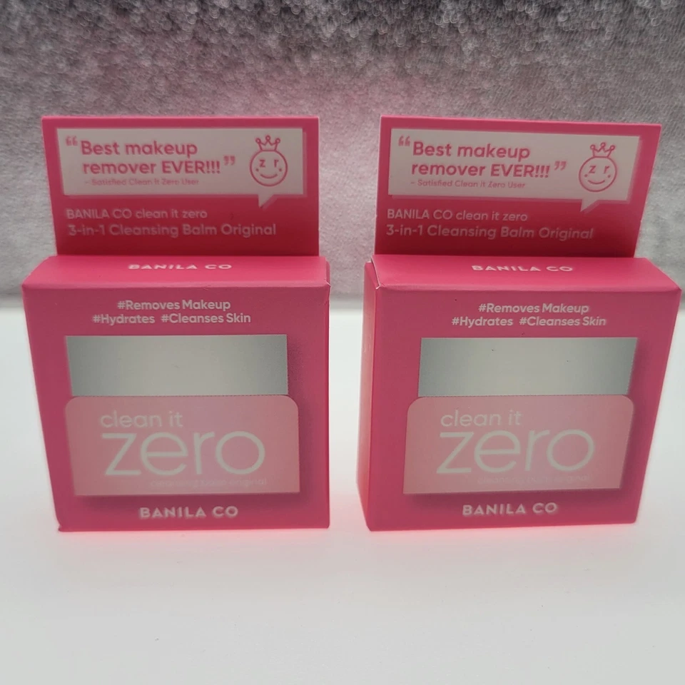 2x Banila Co Clean It Zero Cleansing Balm Original 3ml Travel Size 3in1 NewInBox