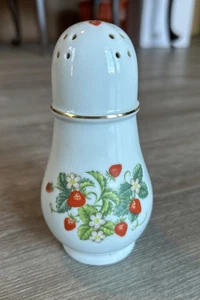 Vintage Avon Strawberry Porcelain Sugar Shaker  22K Gold Trim Brazil 1978 - Picture 1 of 4