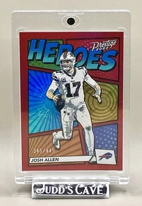 🚨2022 Panini Prestige Heroes JOSH ALLEN Xtra Points #H-6 Red Refractor /449 🏈 - Picture 1 of 3
