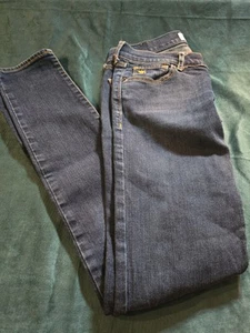Abercrombie Kids Girls Jeans Size 14 Mid rise Blue Skinny Jeans 24"x29" - Picture 1 of 9