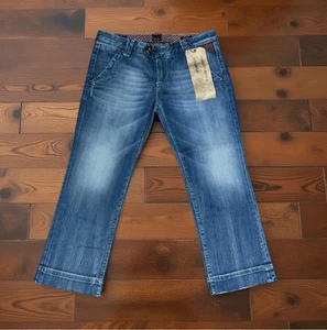 "Capris de mezclilla lavado medio Vigoss Studios Hilton etiqueta de talla 31"" #143 nuevo con etiquetas" - Imagen 1 de 5
