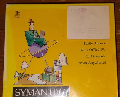Symantec Norton PC Anywhere Software Ver 2.0 Vintage 3.5 Floppy Win 95 DOS 3.3 - Image 1 of 4