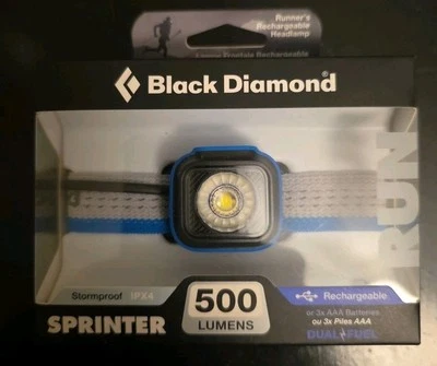 ¡NUEVO! Faros Black Diamond Sprinter 500 lúmenes a prueba de tormentas color ultra azul Foto 1 de 4