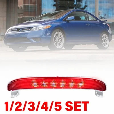 后中心第三制动停止 LED 灯适用于 2006 - 2011 年本田思域 1-5SET — 第 1/4 张图片
