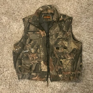 Vintage Canyon Guide Outfitters Mens 2XL Camo Insulated Zip Hunt Vest READ PLZ - Picture 1 of 5