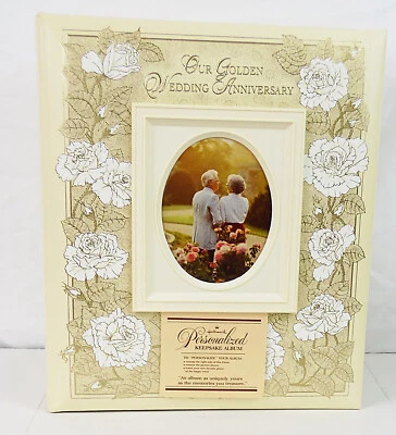 VTG NEW 50th Anniversary Hallmark Keepsake Album: Our Golden Wedding Anniversary Foto 1 de 4