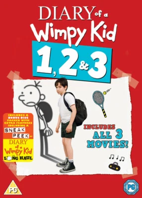Diary of a Wimpy Kid 1, 2 & 3 DVD (2017) Zachary Gordon, Bowers (DIR) cert PG 4 - Image 1 of 2