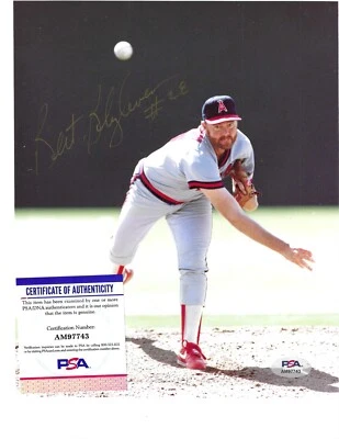 BERT BLYLEVEN California Angels Signed Autographed 8X10 PSA COA Photograph - Image 1 of 2