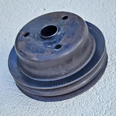 Chevrolet Camaro Nova Chevelle SBC 350 1969-1974 polea de manivela con correa en V fabricante de equipos originales Foto 1 de 4