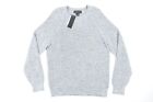 THE MENS STORE Bleu Clair Heather M Poids Lourd Pull Tricot Hommes Neuf