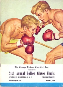 1958 CASSIUS CLAY -  MUHAMMAD ALI - GOLDEN GLOVES PROGRAM  AS YOUTH - NO COVER - Picture 1 of 9