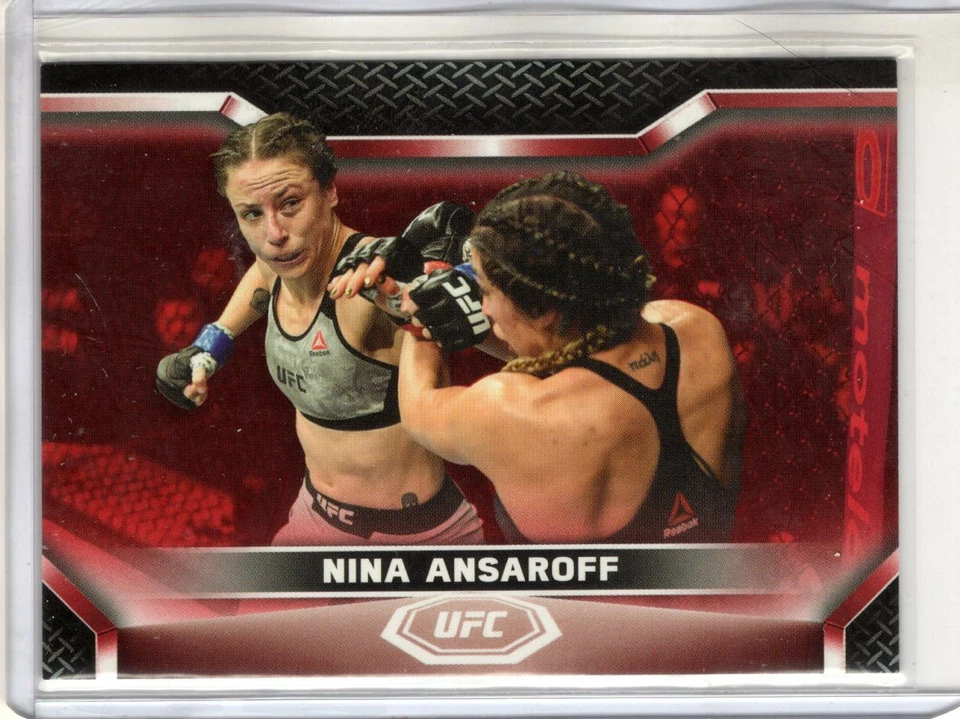 2020 Topps UFC Knockout NINA ANSAROFF #71 Ruby Red Parallel SP 3/8 Rare - Image 1 of 1