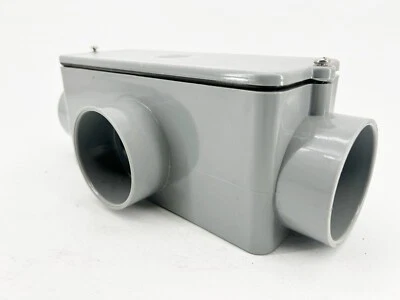 New Carlon E983J Electrical PVC T Conduit Body 2" - Image 1 of 4