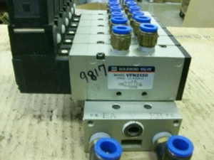 SMC VFN2130 SOLENOIDS ON MANIFOLD (DC21-26V) - Picture 1 of 5