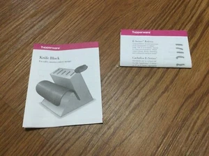 Tupperware Knife Block Instruction Booklet - Picture 1 of 3