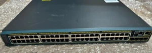 CISCO WS-C2960S-48FPS-L 48x 10/100/1000 FULL POE 4x SFP Gigabit Rack Note! - Afbeelding 1 van 9