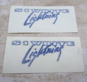 2 OEM Buell S1W White Lightning Motorcycle Windscreen, Tail Decal Part # M0744.G - Picture 1 of 7