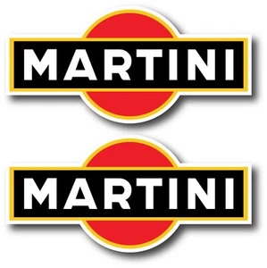 2X MARTINI DECAL STICKER 3M US MADE TRUCK CAR VEHICLE WALL RACING MOTORSPORT - Picture 1 of 5