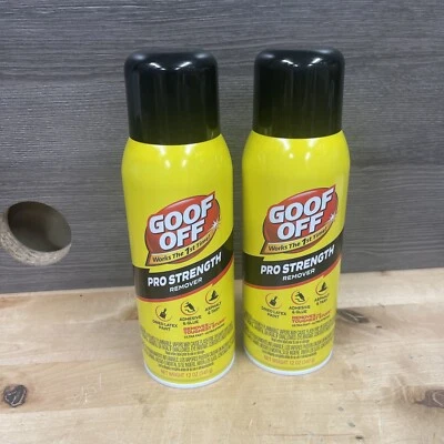 WM BARR 2 Pack Goof Off FG658 Professional Strength Remover, Aerosol 12oz Each New