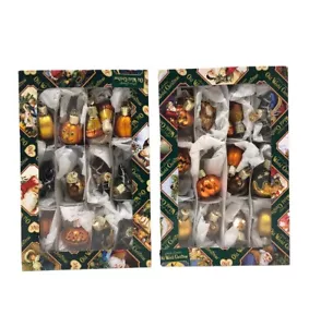 Antiguo Mundo Navidad-Miniatura Halloween Set Vidrio Soplado Adornos, Juego de 25 - Imagen 1 de 4