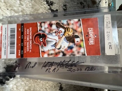 Alex Rodriguez 2000 RBI 666 HR Unused Ticket Stub Yankees O's 6-13-2015 A-Rod - Image 1 of 3