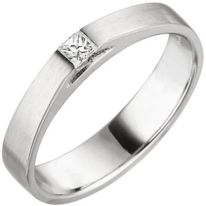 Anello Solitario Da Donna Con Diamante Brillante In Taglio Princess, 950 Platino - Picture 1 of 1