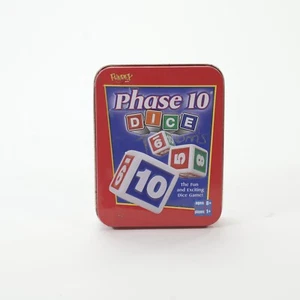 Fundex Phase 10 Dice Game With Tin Instructions Score Sheets 2004 Complete HTF! - Picture 1 of 7
