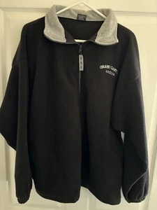 Vintage Made In USA Grand Canyon Full Zip Black Fleece Jacket XL National Parks - Picture 1 of 3