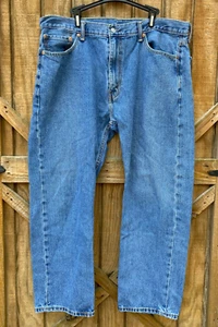 Levi's 505 Blue Denim Jeans W40 x L30 - Picture 1 of 7