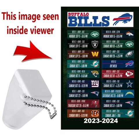 Buffalo Bills 2023 Schedule Keychain Viewer COOL! Cover