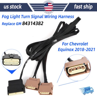 Fog Light Turn Signal Wiring Harness #84314382 For 2018-2021 Chevrolet Equinox Foto 1 de 4