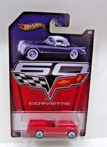 Chevy Corvette 1955 convertible rojo 60 aniversario Hot Wheels 2012 - Imagen 1 de 6