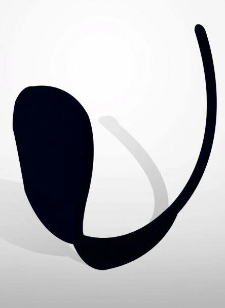 C-String unsichtbar Burlesque Stoff schwarz SEXY Burlesque - Bild 1 von 1