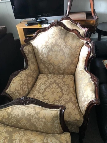 vintage couch and matching chairs Cover