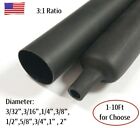 1-10 Fuß Wärmeschrumpfschlauch 3:1 Dual Wand Marine Qualität Hülle mit Klebstoff USA