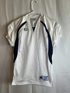 Champion White With Navy Trim Football Jersey Size Youth Small NWOT - Picture 1 of 10