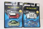 Kid Connection Pair Of Die Cast 2 Packs V W's & Mini Cooper   New On Cards