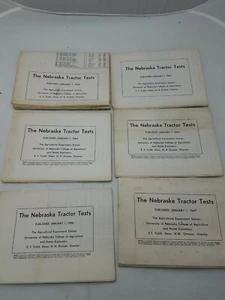 Juego de carteles de prueba de tractor de Nebraska 1962-1967. B1  - Imagen 1 de 4