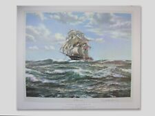 SIGNED by Lord Mountbatten The Windsor Castle signed print after Montague Dawson