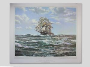 SIGNED by Lord Mountbatten The Windsor Castle signed print after Montague Dawson
