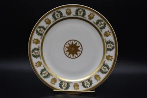 Coronas de boj de urnas francesas Jacob Petit y placa de oro de 9" década de 1830 b - Imagen 1 de 9