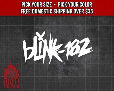 Blink 182 Decal for Car Sticker for Laptop Yeti Window Punk, Pop Punk - Image 1 of 4