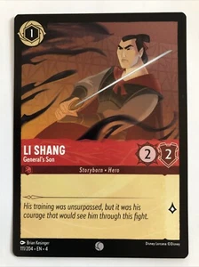 Disney Lorcana Ursula’s Return Li Shang General’s Son 111/204 casi nuevo - Imagen 1 de 2