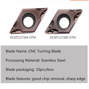 10 Stück CNC Hartmetall Wendeplatten DCMT11T304-OTM OP1215 Bearbeitung Edelstahl - Bild 1 von 2